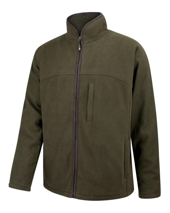 Hoggs of Fife Ghillie II W/P Padded Fleece Jacket Green - 320g anti-pill polar fleece, Quilted polyester lining