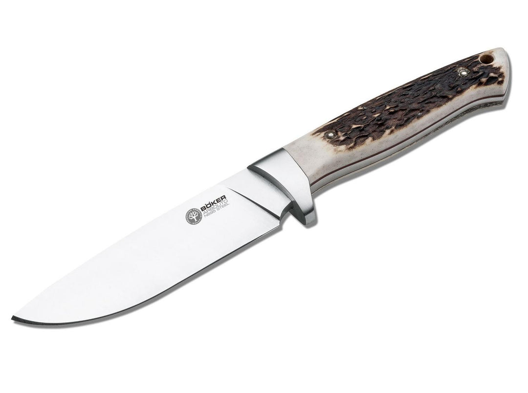 Böker Arbolito Hunter Stag Fixed Blade Hunting Knife