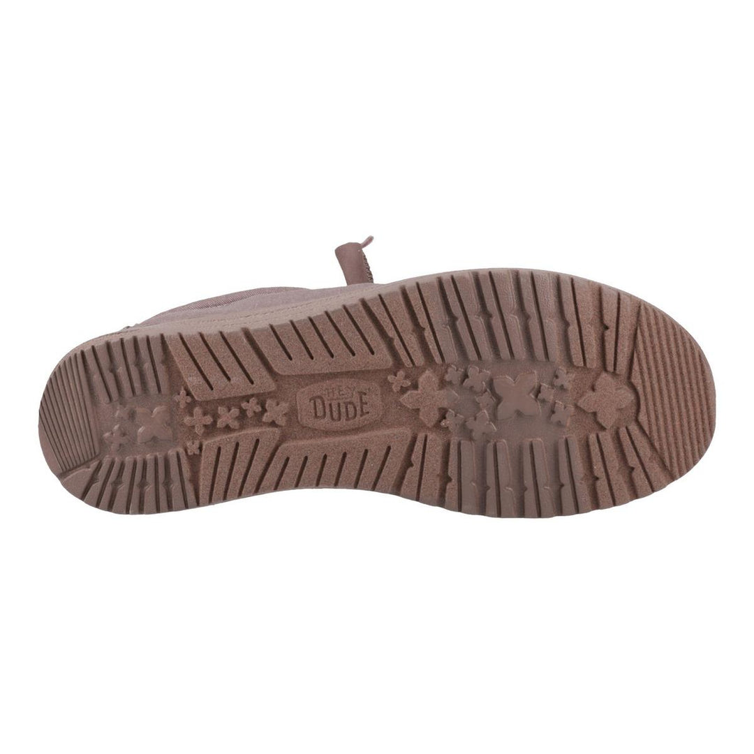 HEYDUDE Wally Stretch Canvas Shoes Deep Taupe