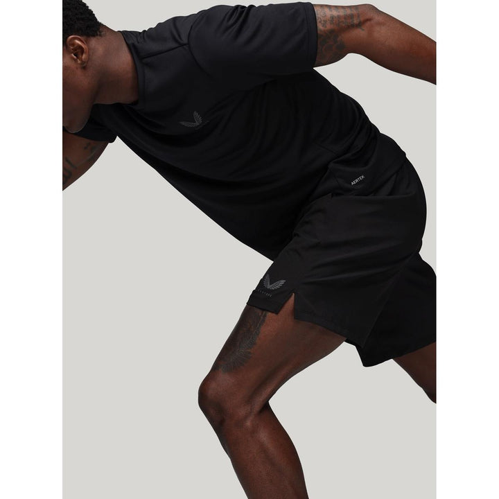 Castore 7" BRANDED ELASTIC SHORTS CASTORE BLACK/CASTORE GUNM – view 5