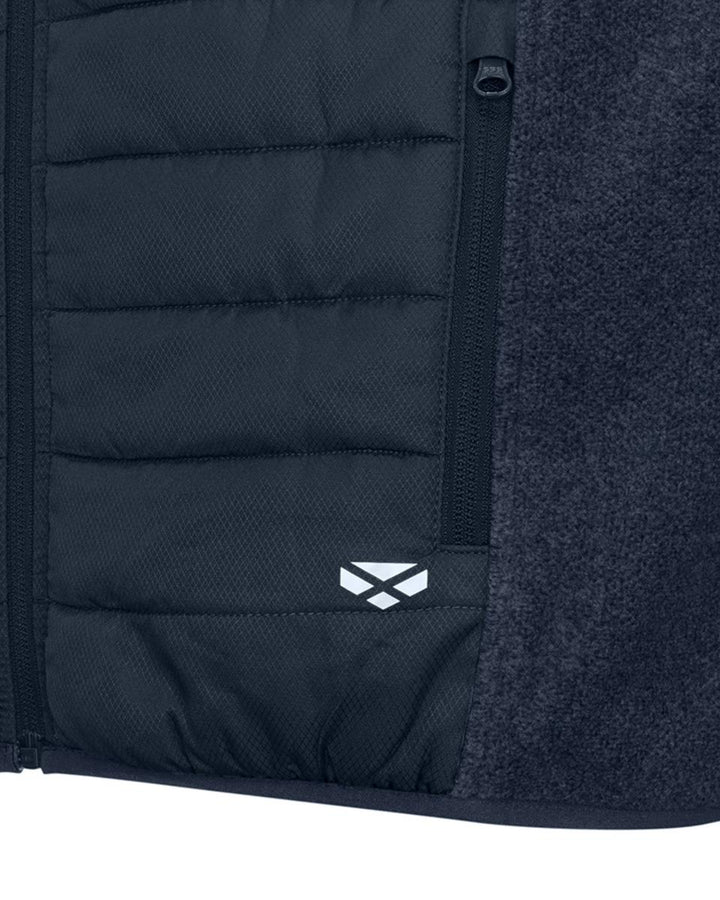 Hoggs of Fife Melville Hybrid Gilet - Midnight Navy Marl