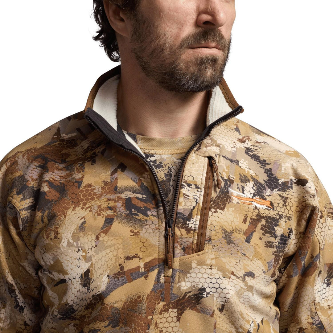 Sitka Alpha Fleece 1/4 Zip Pullover Optifade Marsh