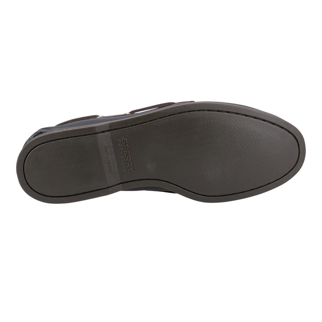 Sperry Authentic 2 Eye Boat Shoe Amaretto/Black