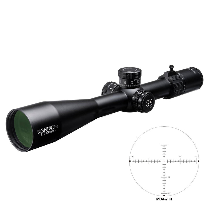 Sightron S6 5-30x56 ED SFP Illuminated MOA-7 1/4MOA 34mm Rifle Scope