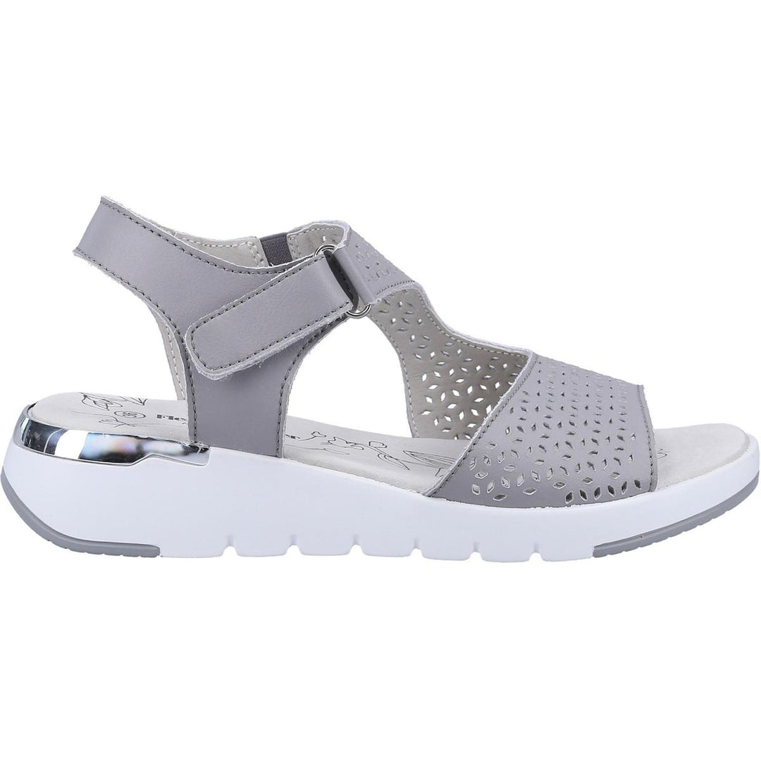 Fleet & Foster Valencia Leather Summer Sandal Grey