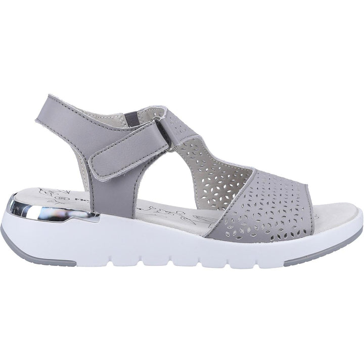 Fleet & Foster Valencia Leather Summer Sandal Grey