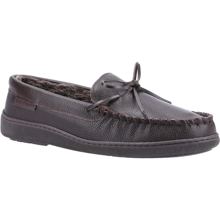 Hush Puppies Ace Leather Slipper Brown