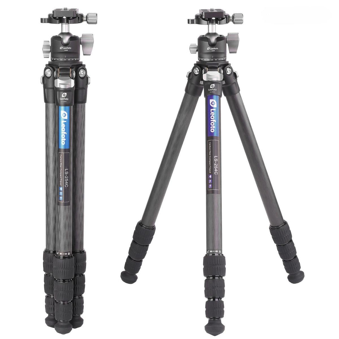 Leofoto Ranger LS-254C 10x Layer Carbon Fiber Tripod with LH-30 Low Profile Ballhead & Separate Centre Column