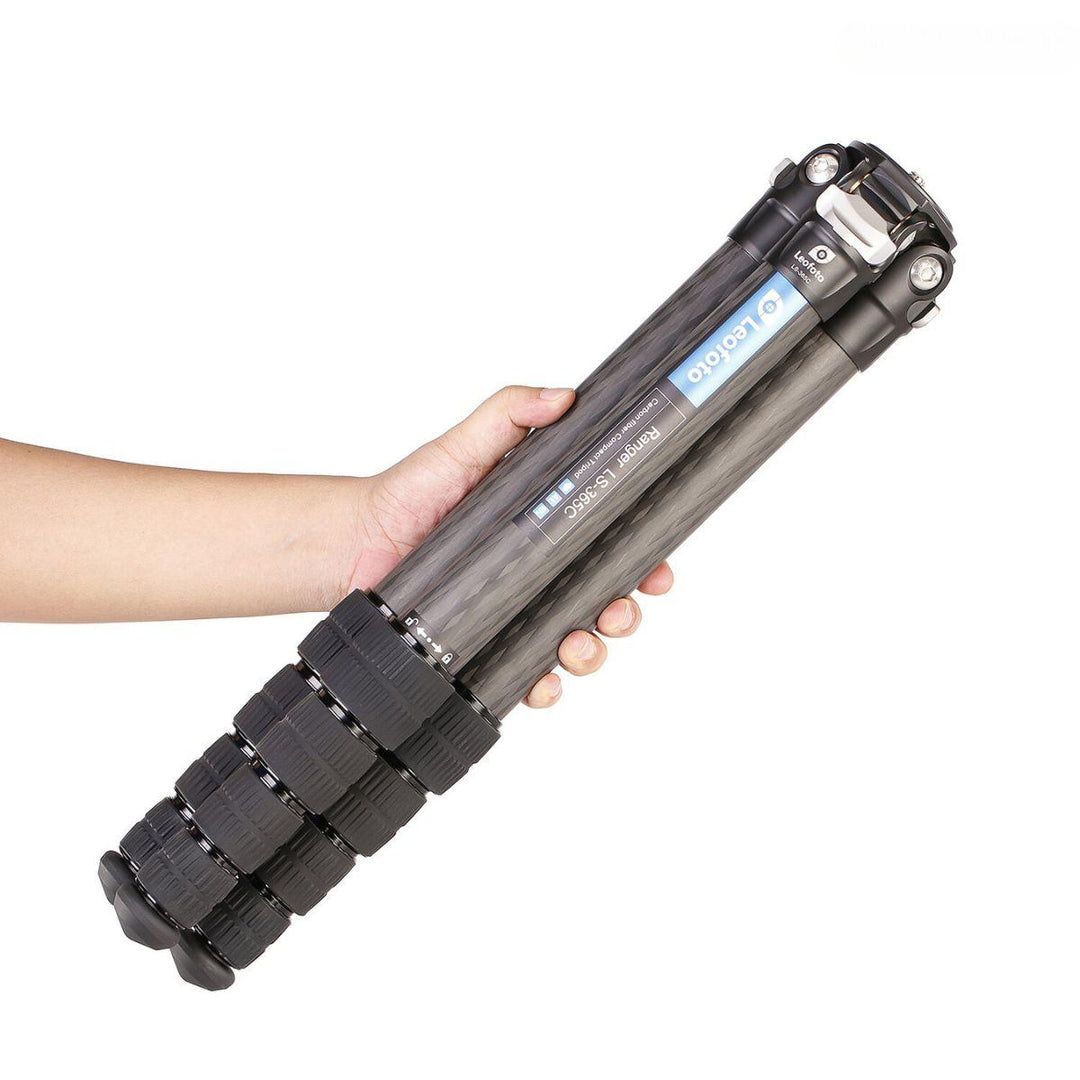 Leofoto Ranger LS-365C Lightweight 10x Layer Carbon Half Ball Levelling Tripod