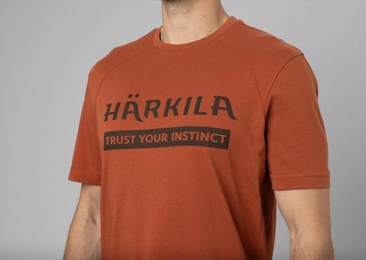 Harkila Härkila logo S/S t-shirt Arabian spice – view 4