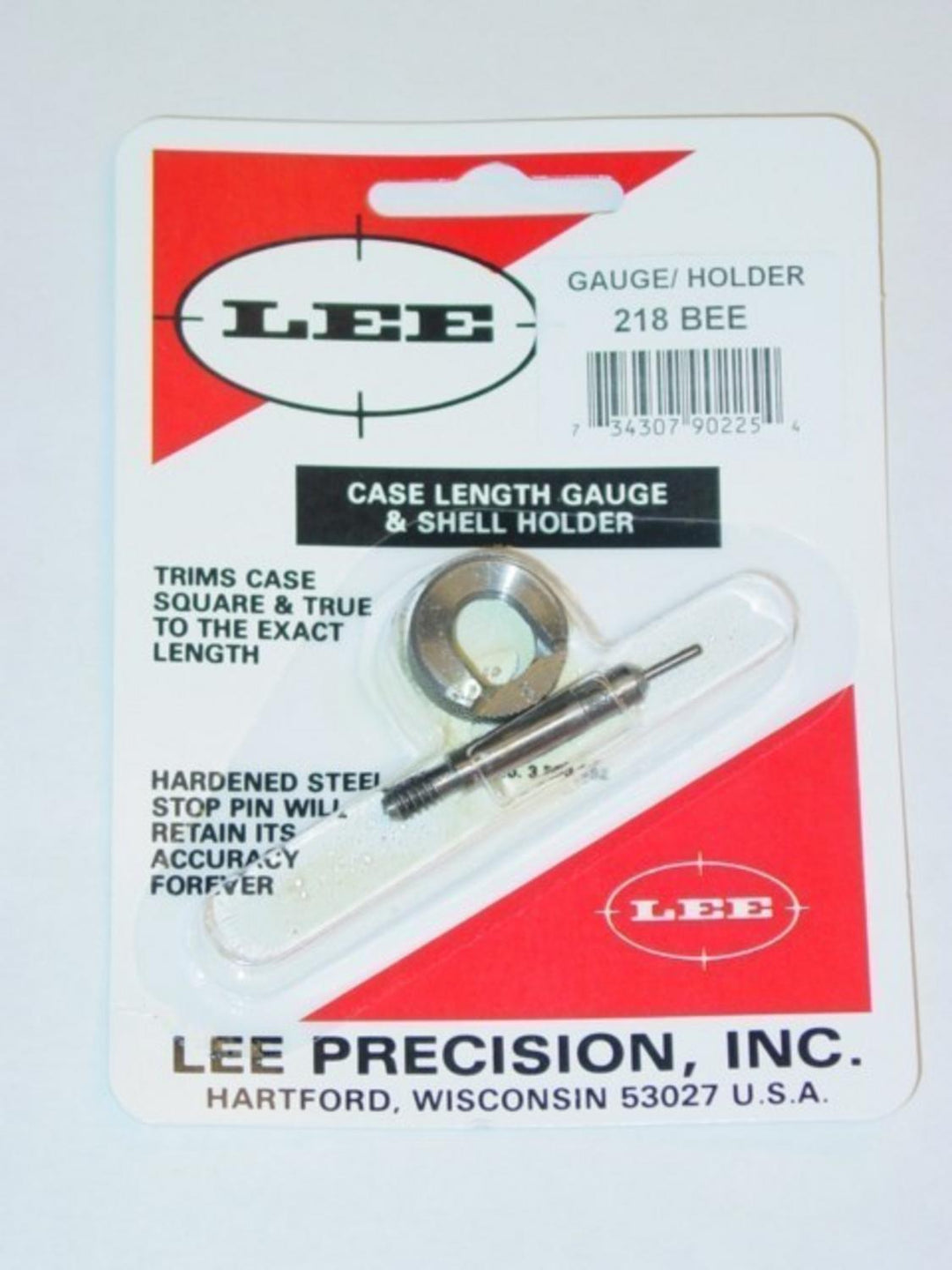 Lee Precision 218 Bee Case Length Gauge and Shell Holder