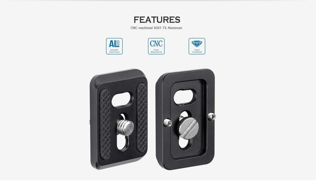 Leofoto PU-25 Mini Arca-Swiss Quick Release Plate, 25 x 38mm