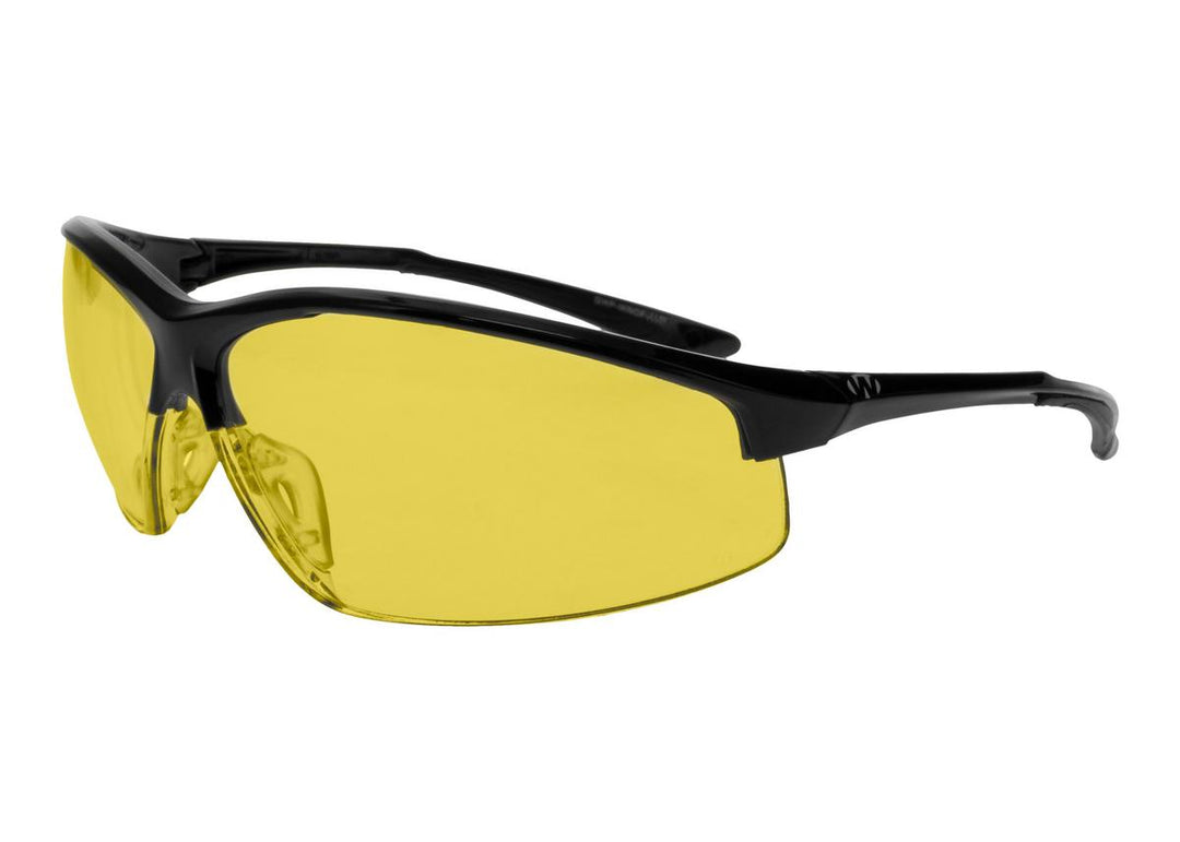 Walkers Tanker Open frame shooting glasses Amber w/  CASE