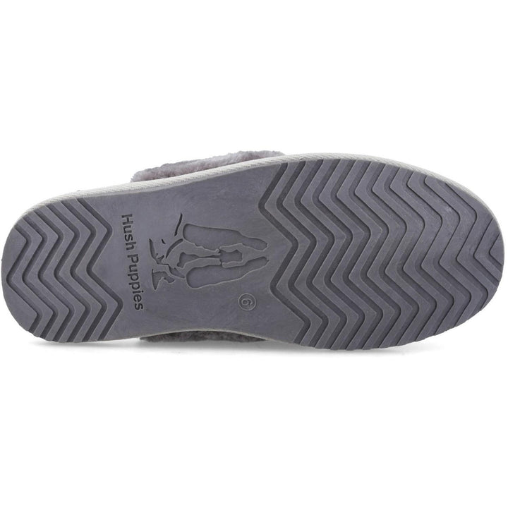 Arianna Cord Slipper Grey