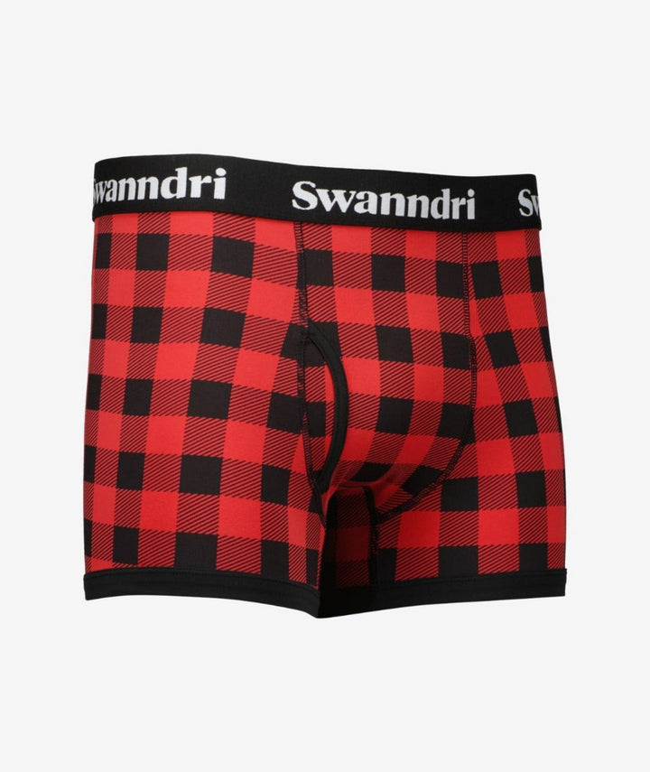 Swanndri Men's Underwear - Organic Cotton Check Boxer Briefs