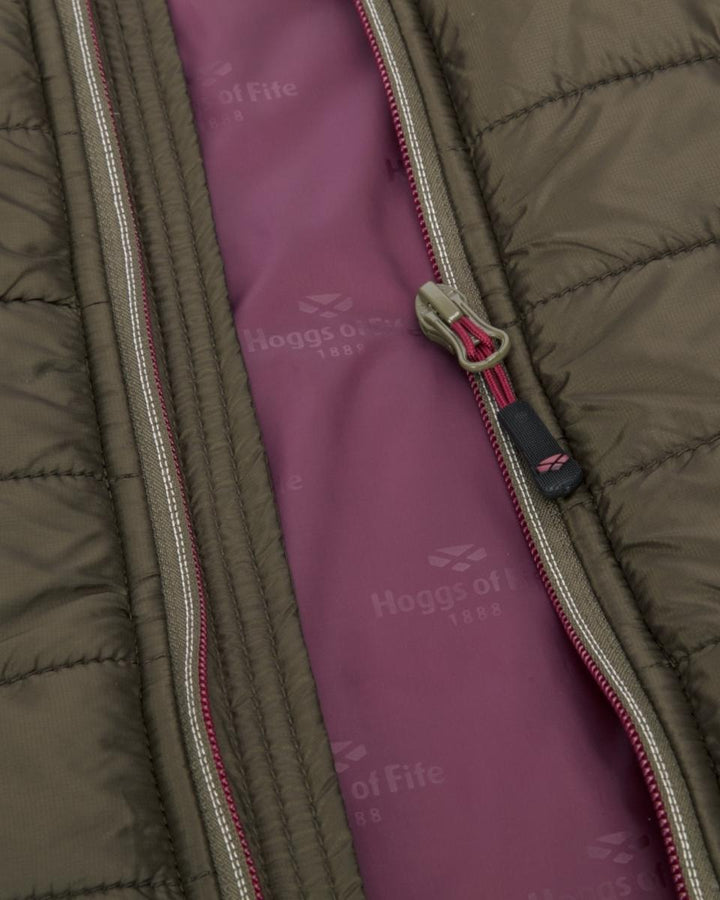 Hoggs of Fife Kingston Lightweight Quilted Jacket - Olive/Wi