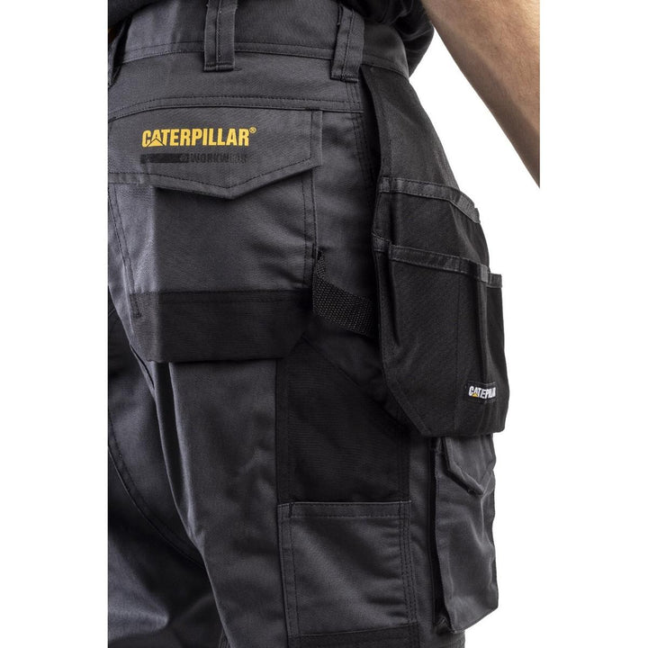 Caterpillar Essentials Knee Pocket Work Trouser Dark Shadow, 32" Leg
