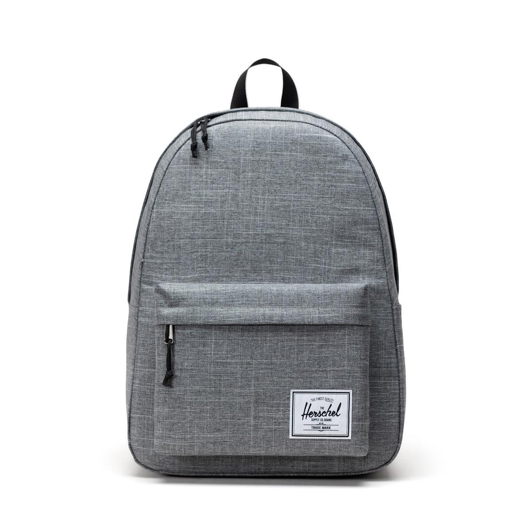 Herschel Bags Classic XL Backpack Raven Crosshatch - Tonal stripe EcoSystem Liner, Floating sleeve fits a laptop
