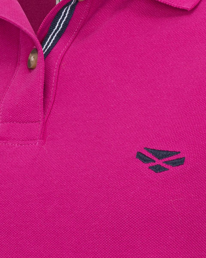Hoggs of Fife Cora Lds Pique Polo Shirt - Berry