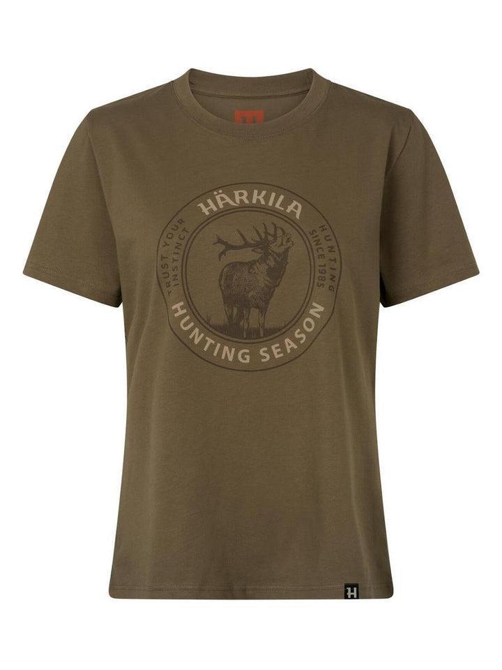 Harkila Härkila Stag Badge S/S T-shirt W Beech