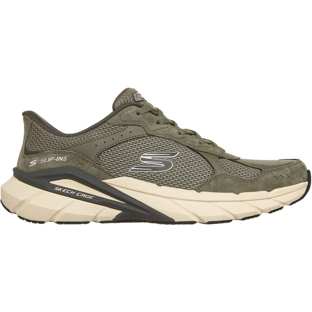 SKECH CAGE LEXON Olive Suede/Mesh