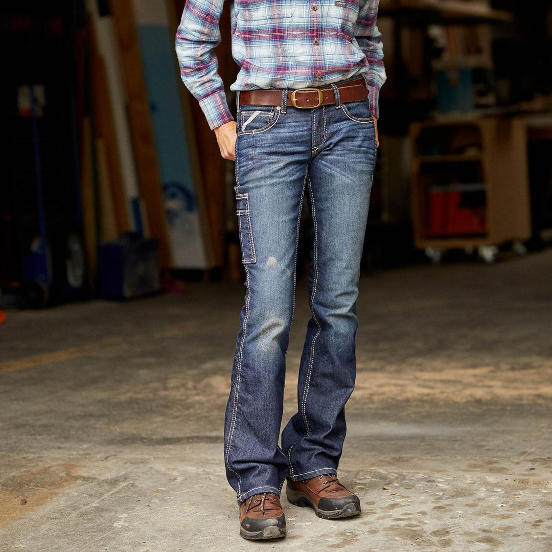 Ariat Ladies Rebar MR DuraStretch Riveter Straight Jean – view 3
