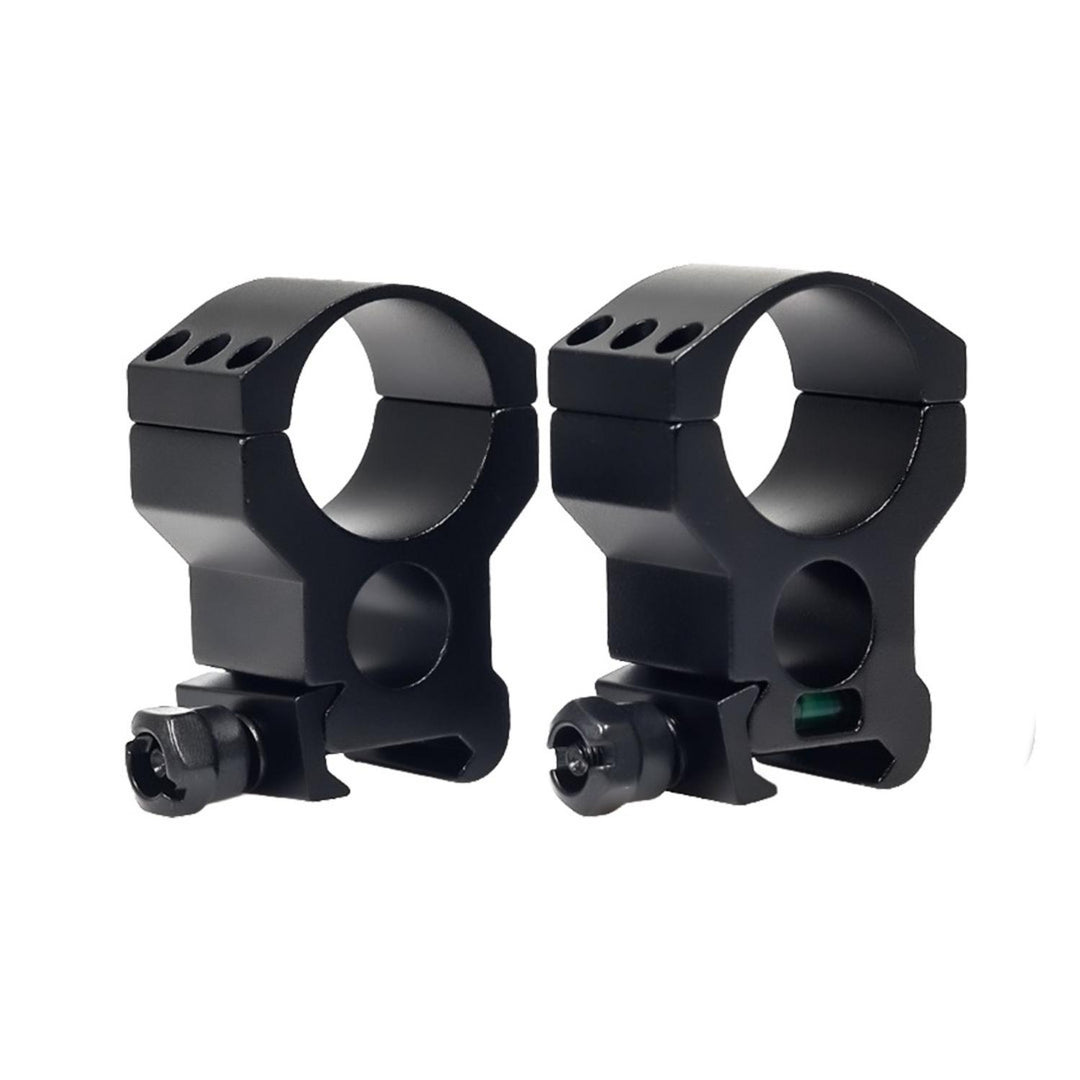 WULF Pro Tac 30mm Bubble Level 6 Screw Weaver/Picatinny Rings - High