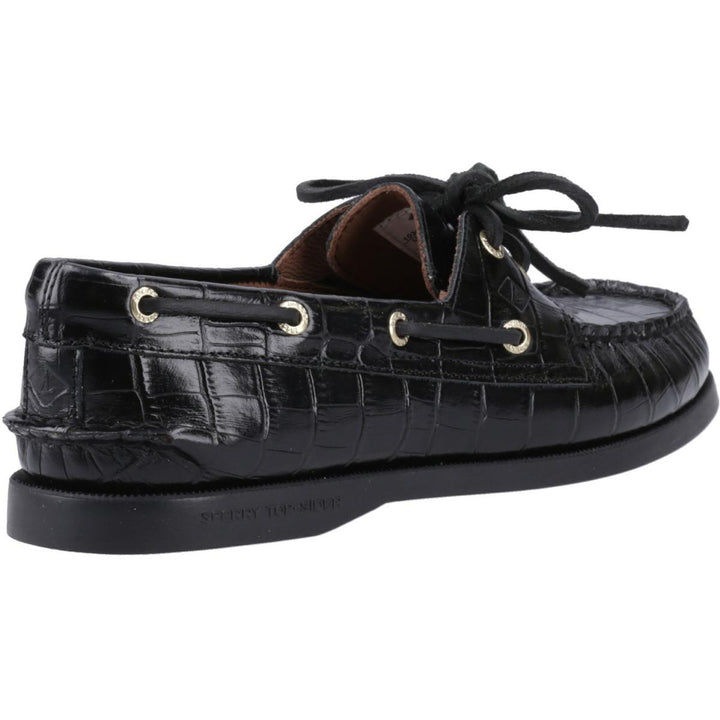 Sperry Authentic 2 Eye Boat Shoe Black
