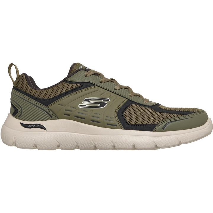 ARCH FIT SUMMITS LEEGE Olive Leather/Pu/Mesh