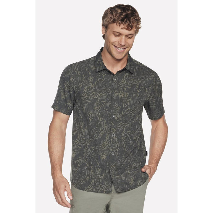 Skechers Performance GO WALK Air Printed Short Sleeve Shirt White