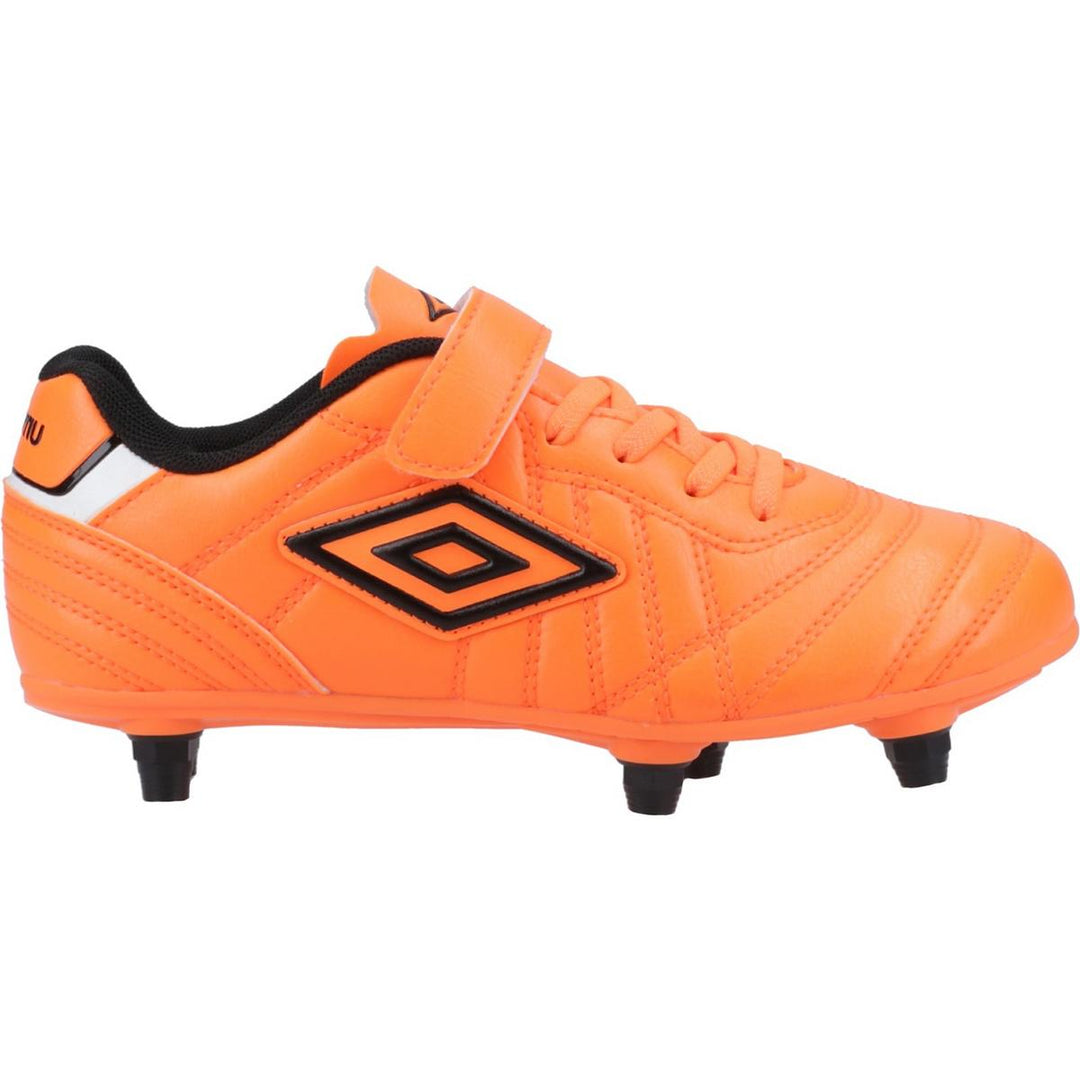 Umbro Speciali Liga Firm Ground Jnr Football Boot Orange
