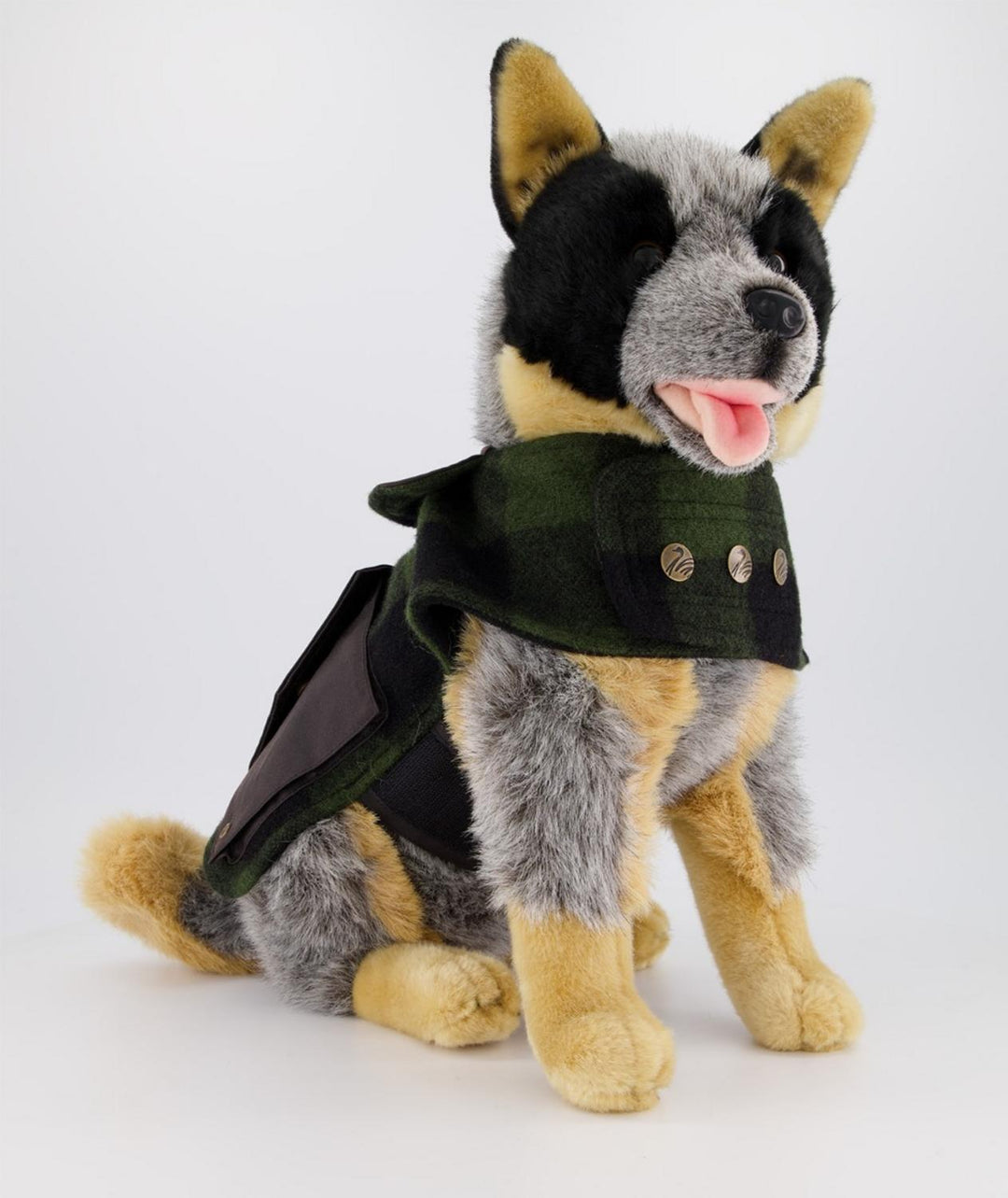 Classic Dog Cover Olive/Black Check