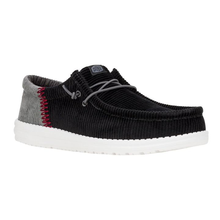 HEYDUDE Wally Funk Corduroy Shoes Black