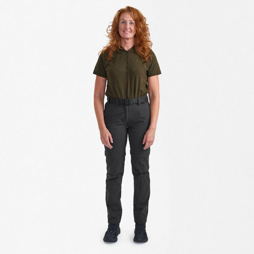 Deerhunter Lady Slogen Zip-Off Trouser Black Ink