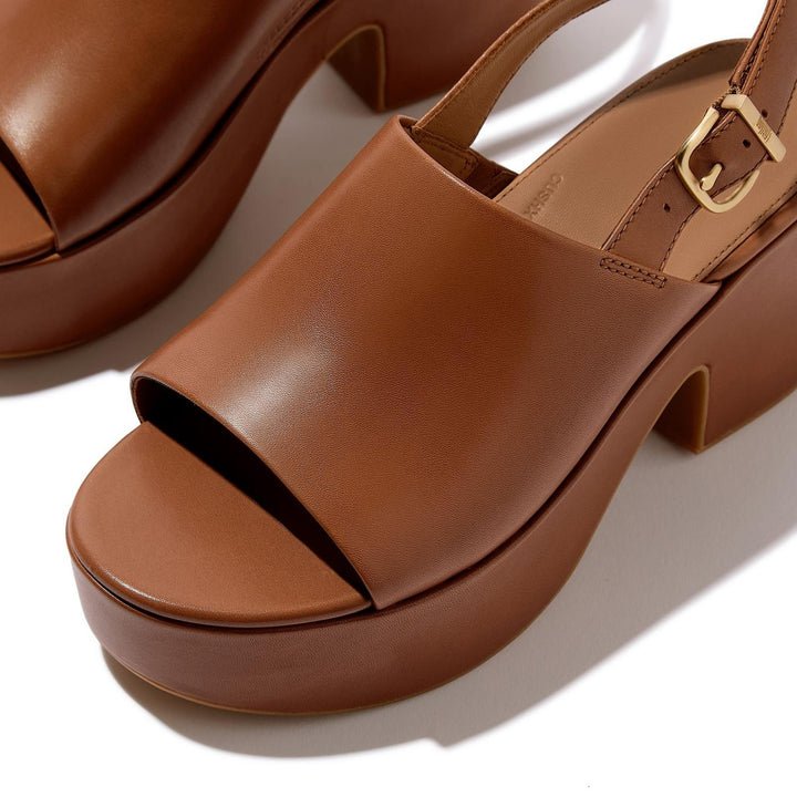 Fitflop Platfforms Heeled Backstrap Sandal Deep – view 5