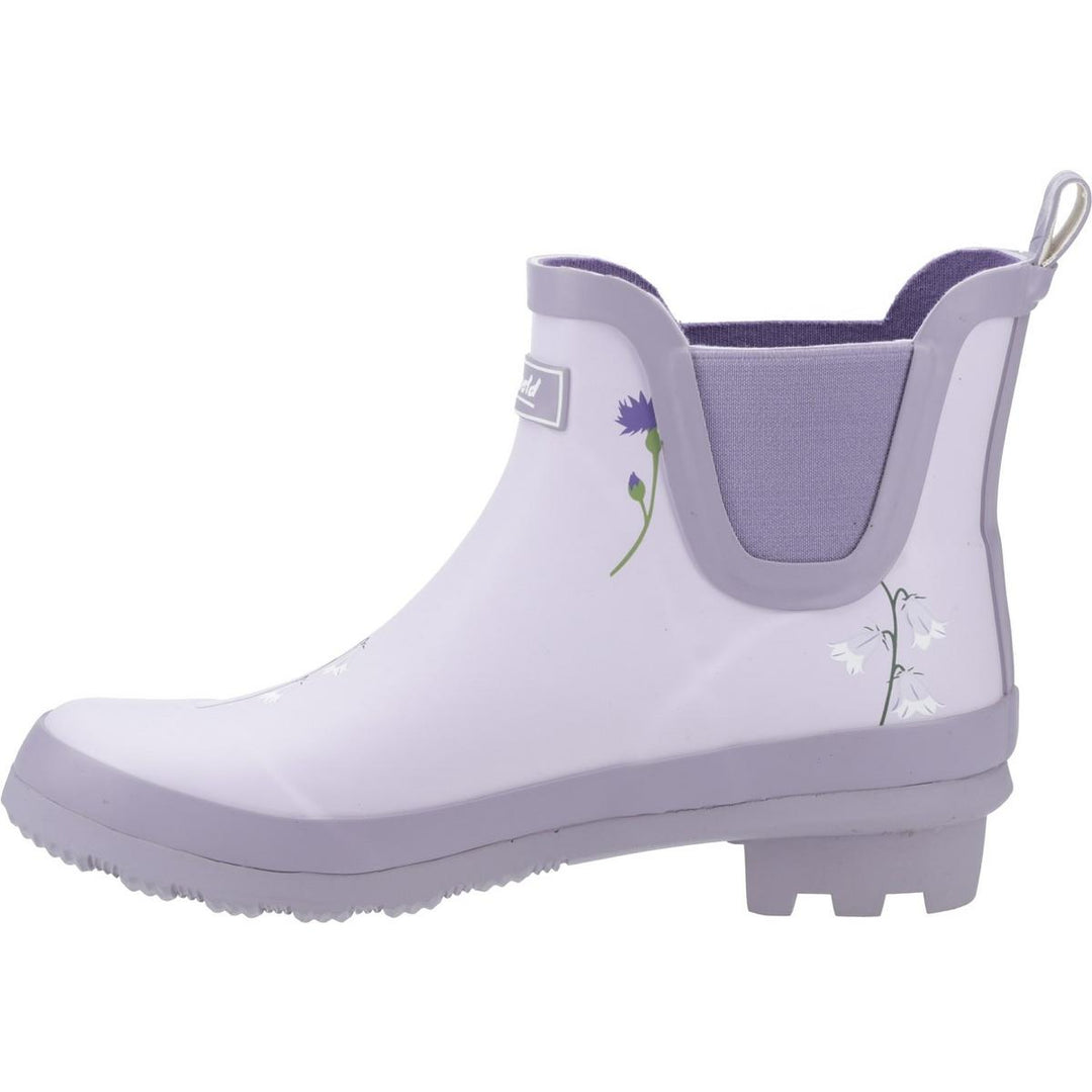 Cotswold Wildflower Ankle Wellingtons Lilac