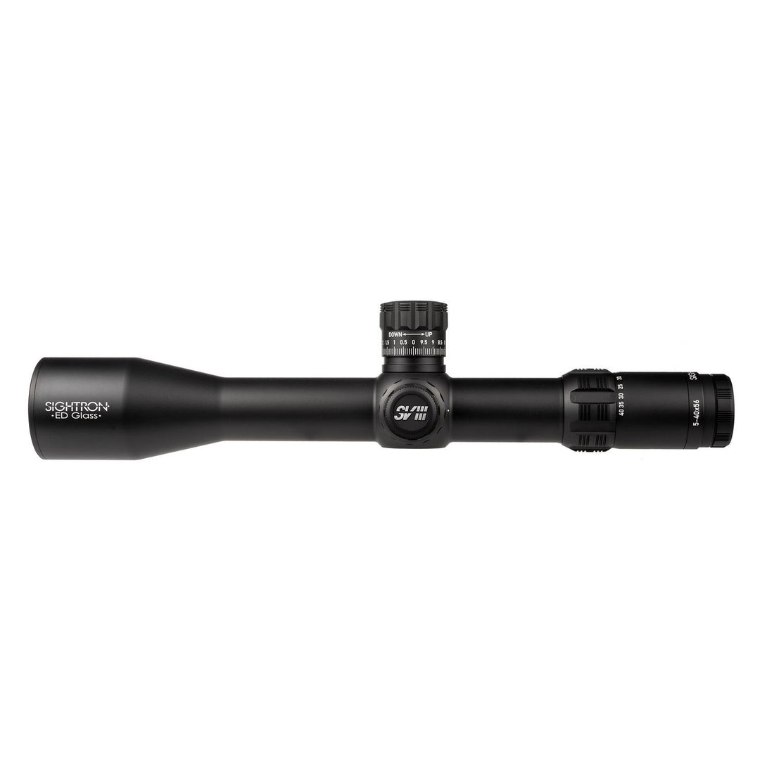 Sightron SVIII ED 5-40x56 FFP Zero Stop 0.1 Mrad Illuminated MH-6