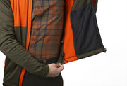 Seeland Elliot fleece Pine green/Hi-Vis orange