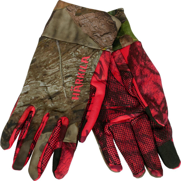 Harkila Moose Hunter 2.0 fleece gloves MossyOakÂ®Break-Up CountryÂ®/MossyOakÂ®Red
