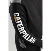 Caterpillar Logo Panel Hooded Sweatshirt Black