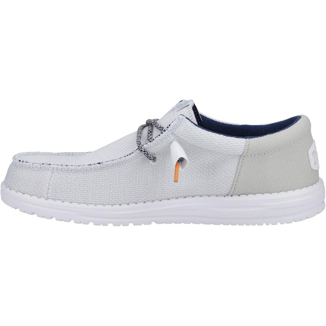 HEYDUDE Wally Funk Open Mesh Shoe White/White