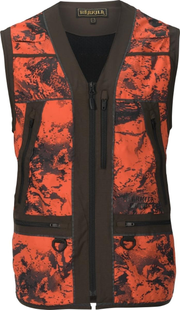 Harkila Wildboar Pro Safety waistcoat AXIS MSP Orange Blaze/Shadow brown