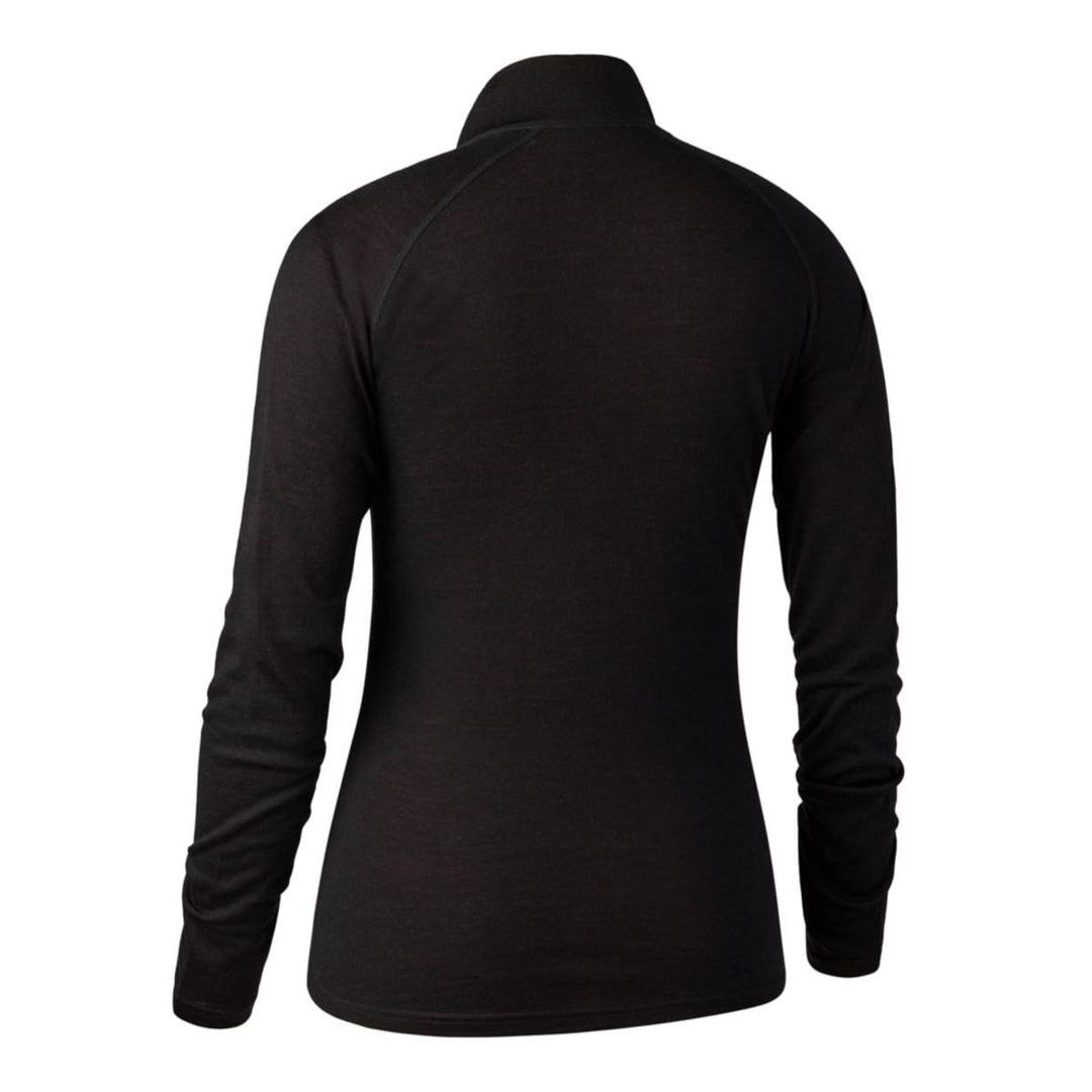 Deerhunter Lady Quinn Merino ½-Zip Undershirt Black Oak