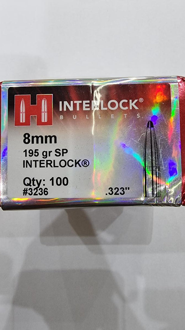 Hornady 8mm 195gr SP Interlock #3236
