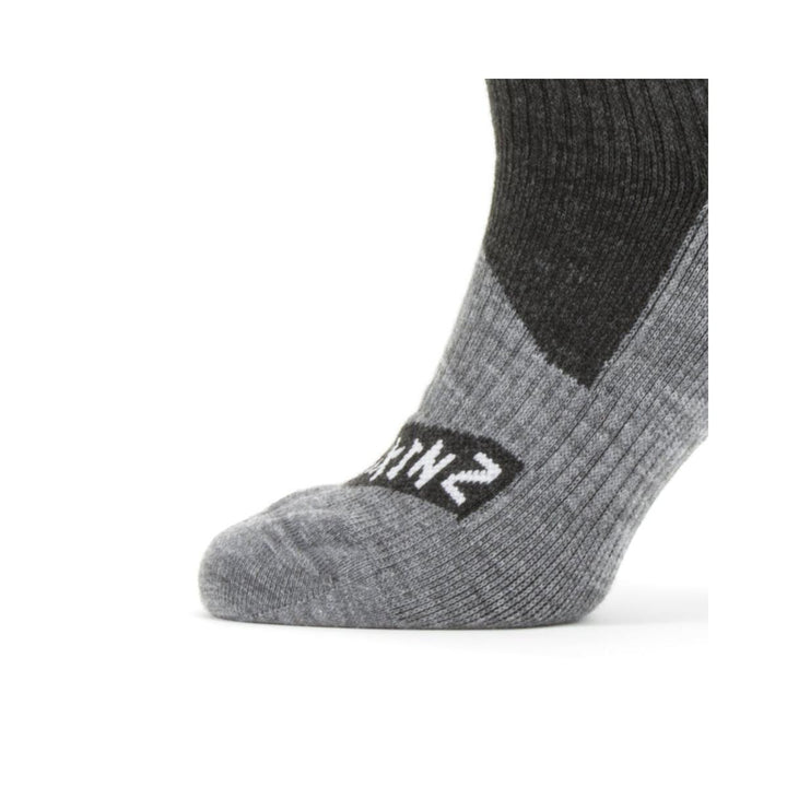 Sealskinz Bircham Waterproof All Weather Ankle Length Sock Black/Grey Marl Unisex SOCK