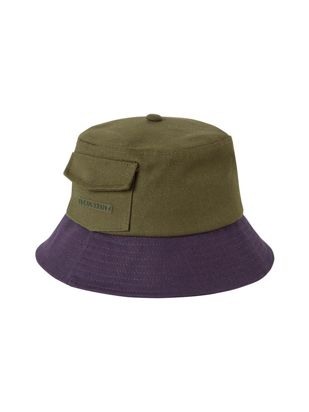 Sealskinz Lynford Waterproof Men's Canvas Bucket Hat Olive/Blue Men's HAT