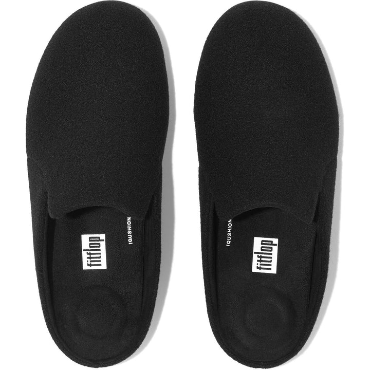 Fit Flop Chrissie II Haus Felt Slippers All Black