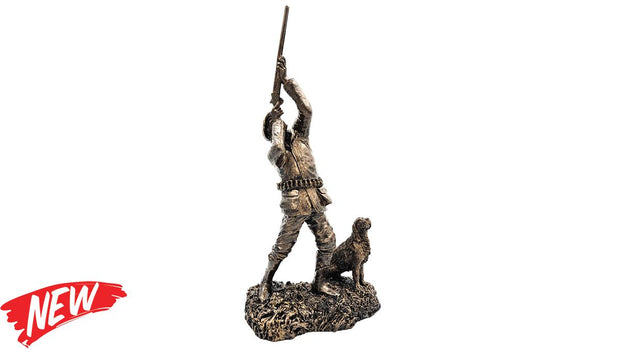 Bisley Patina Bronze Sculpture Medium Highbird with Spaniel