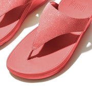 Fitflop Lulu Shimmerlux Toe Post Sandals Rosy Coral