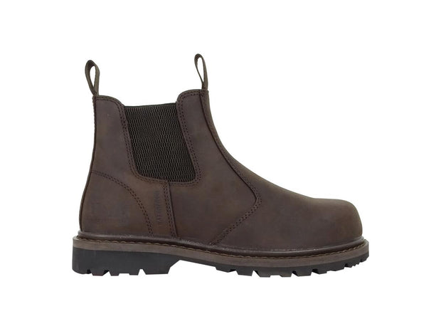 Hoggs of Fife Zeus Safety Dealer Boots Crazy Horse Brown